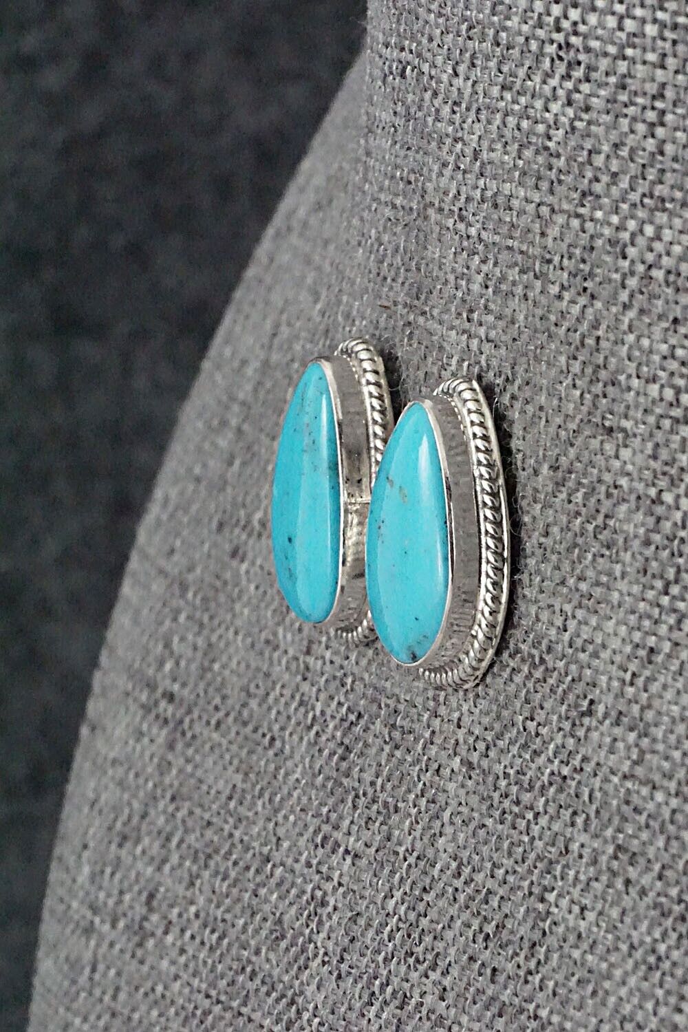 Turquoise & Sterling Silver Earrings - Sharon McCarthy