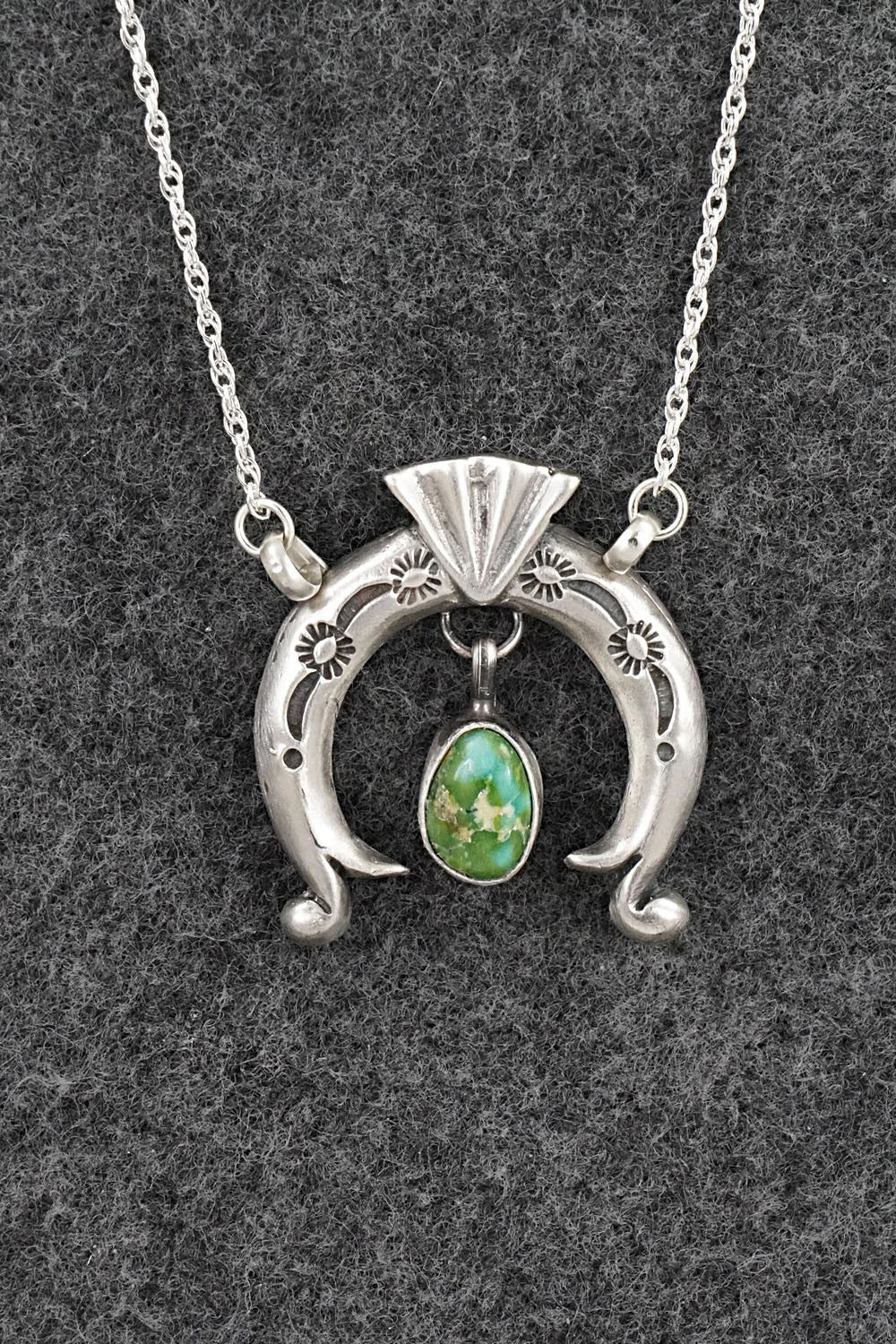 Turquoise & Sterling Silver Necklace - Gary Shorty