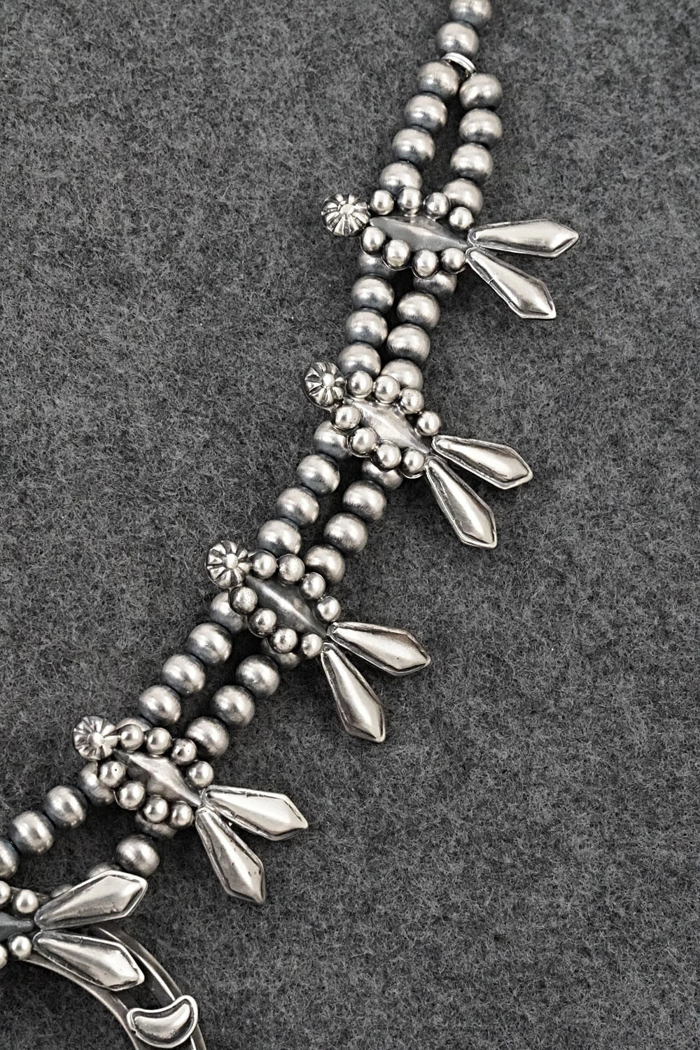 Sterling Silver Squash Blossom Necklace - Emerson Delgarito