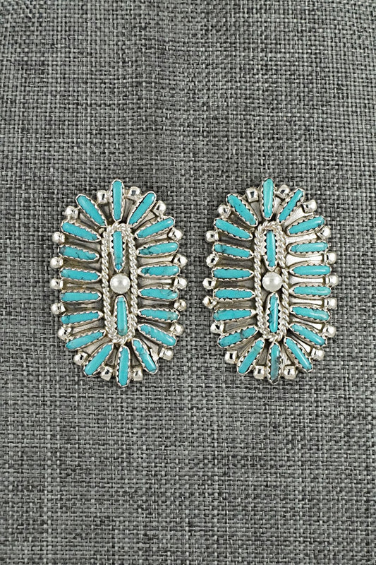 Turquoise & Sterling Silver Earrings - Philena Byjoe