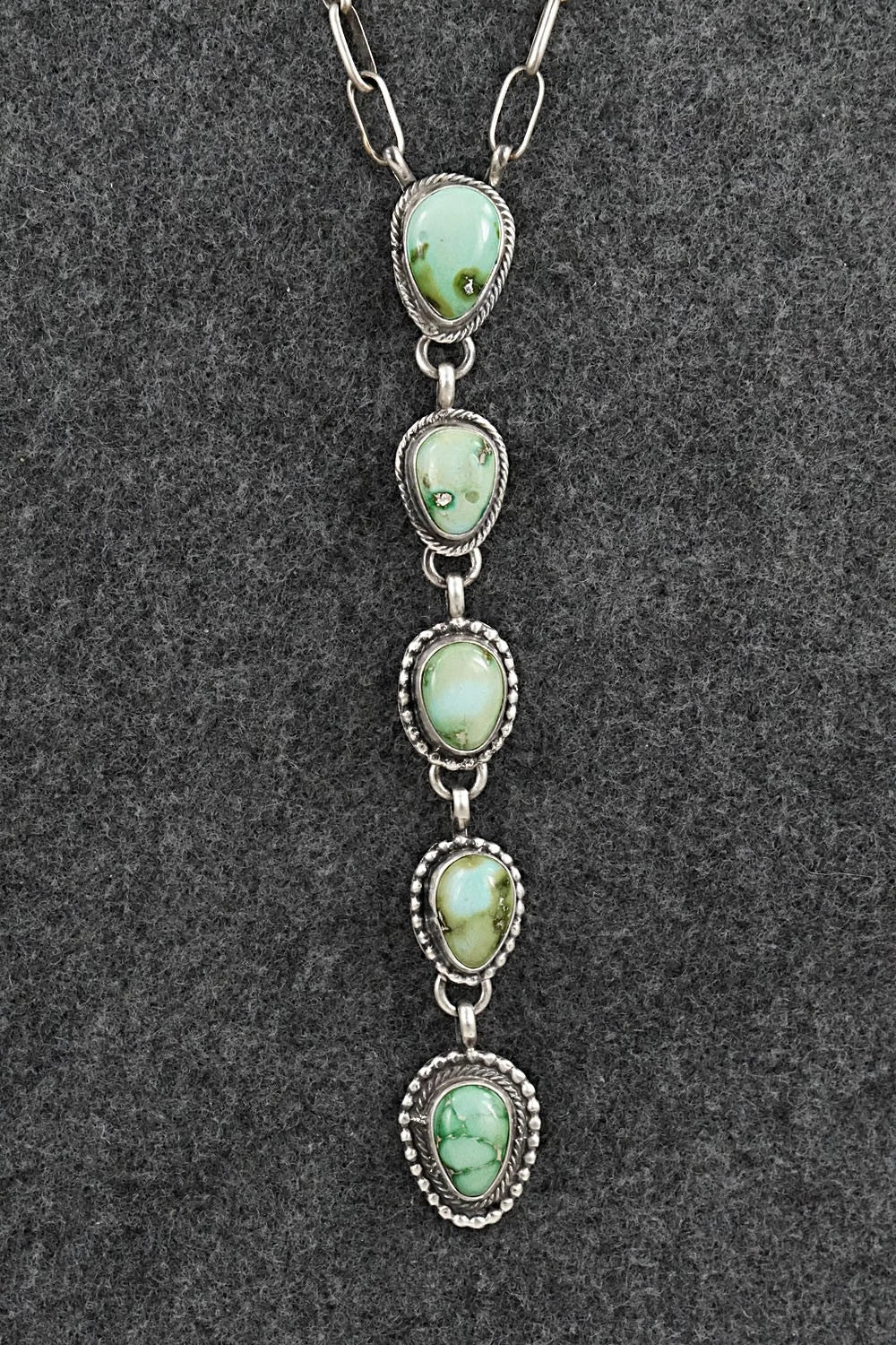 Turquoise & Sterling Silver Necklace - Bobby Johnson