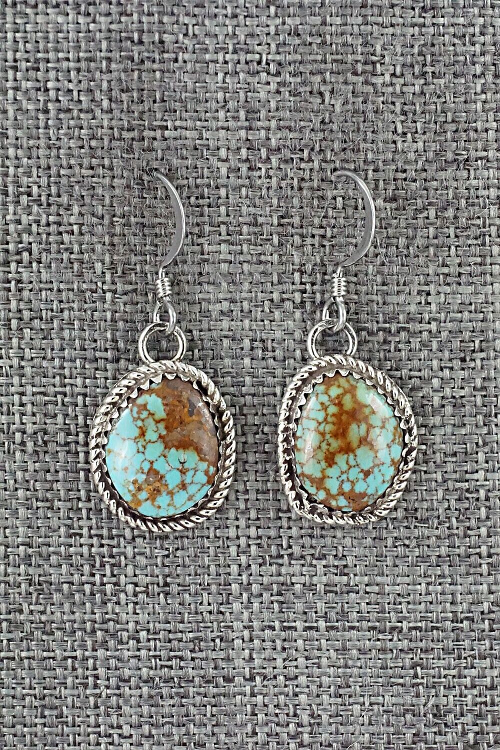 Turquoise & Sterling Silver Earrings - Ernest Hawthorne