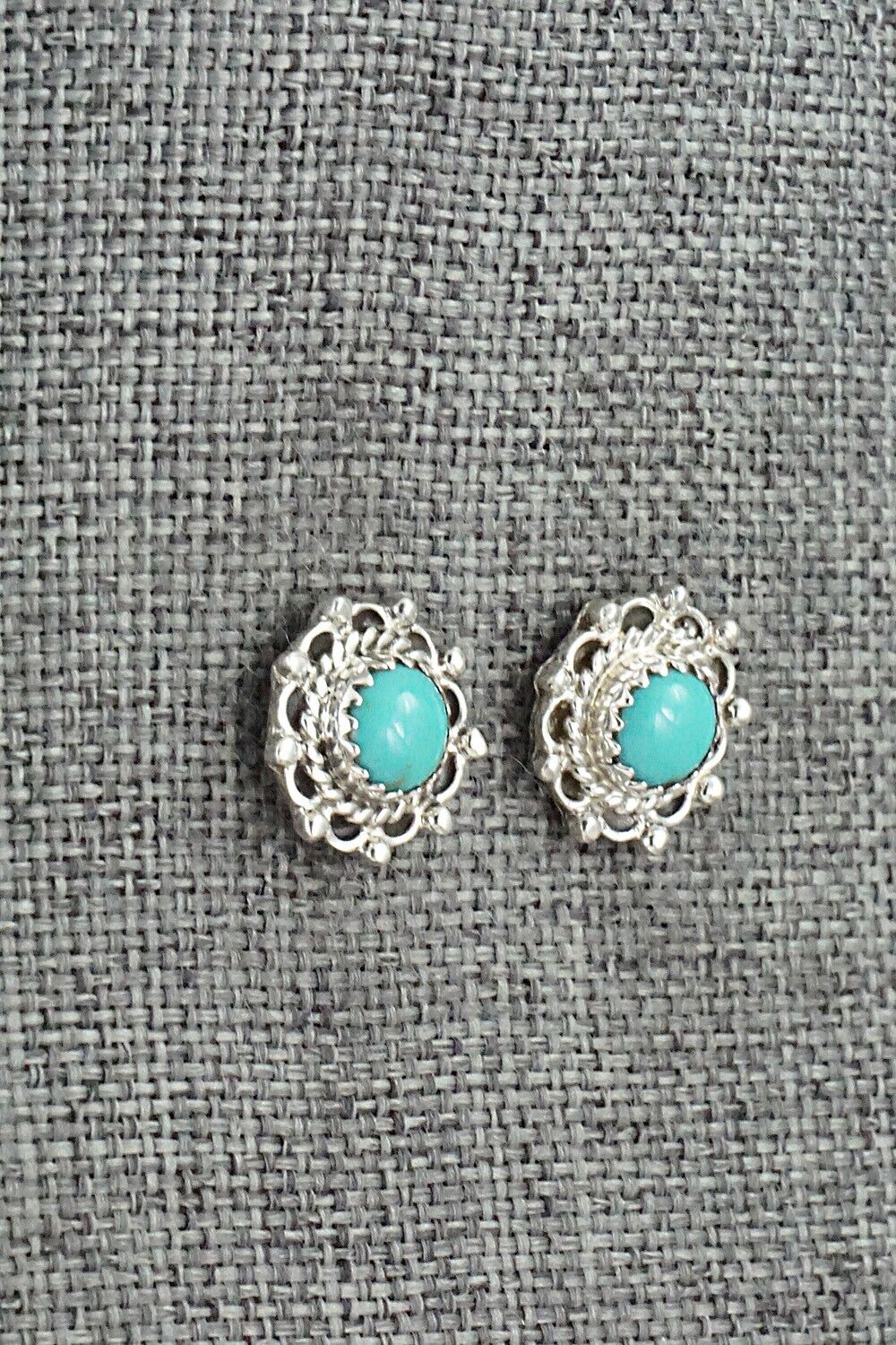 Turquoise & Sterling Silver Earrings - Harris Largo