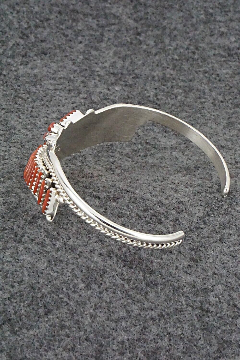 Coral & Sterling Silver Bracelet - Roland Francisco