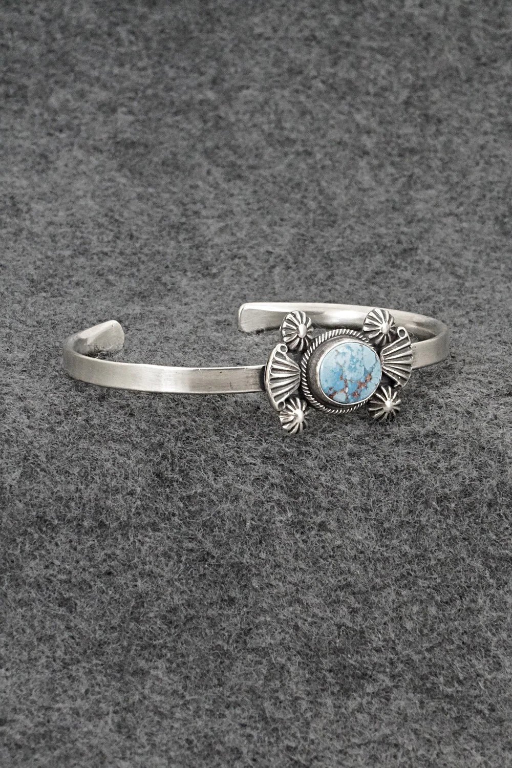 Turquoise & Sterling Silver Bracelet - Genevieve Francisco