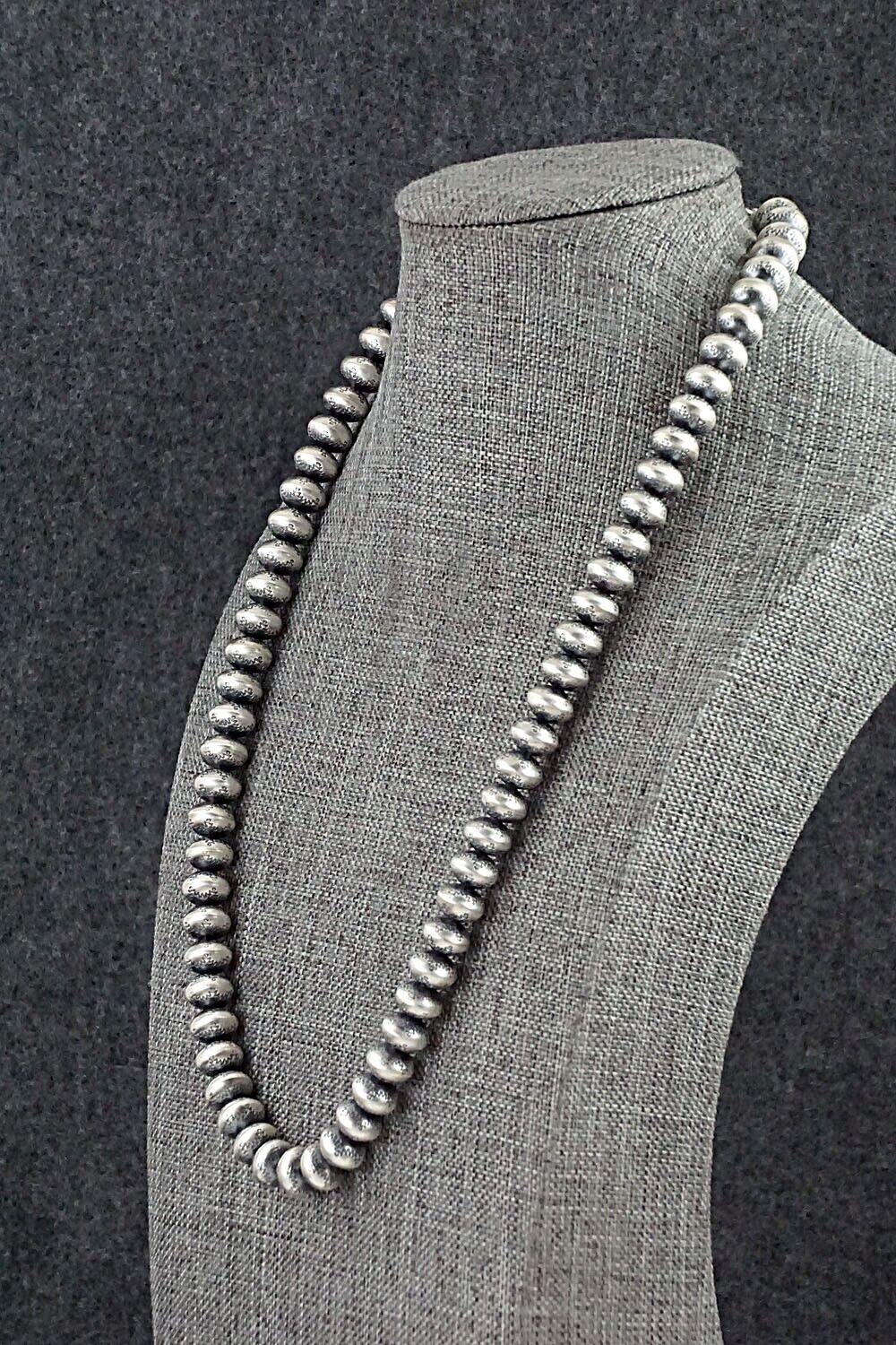 Sterling Silver Navajo Pearl Necklace - Bryannen Halwood