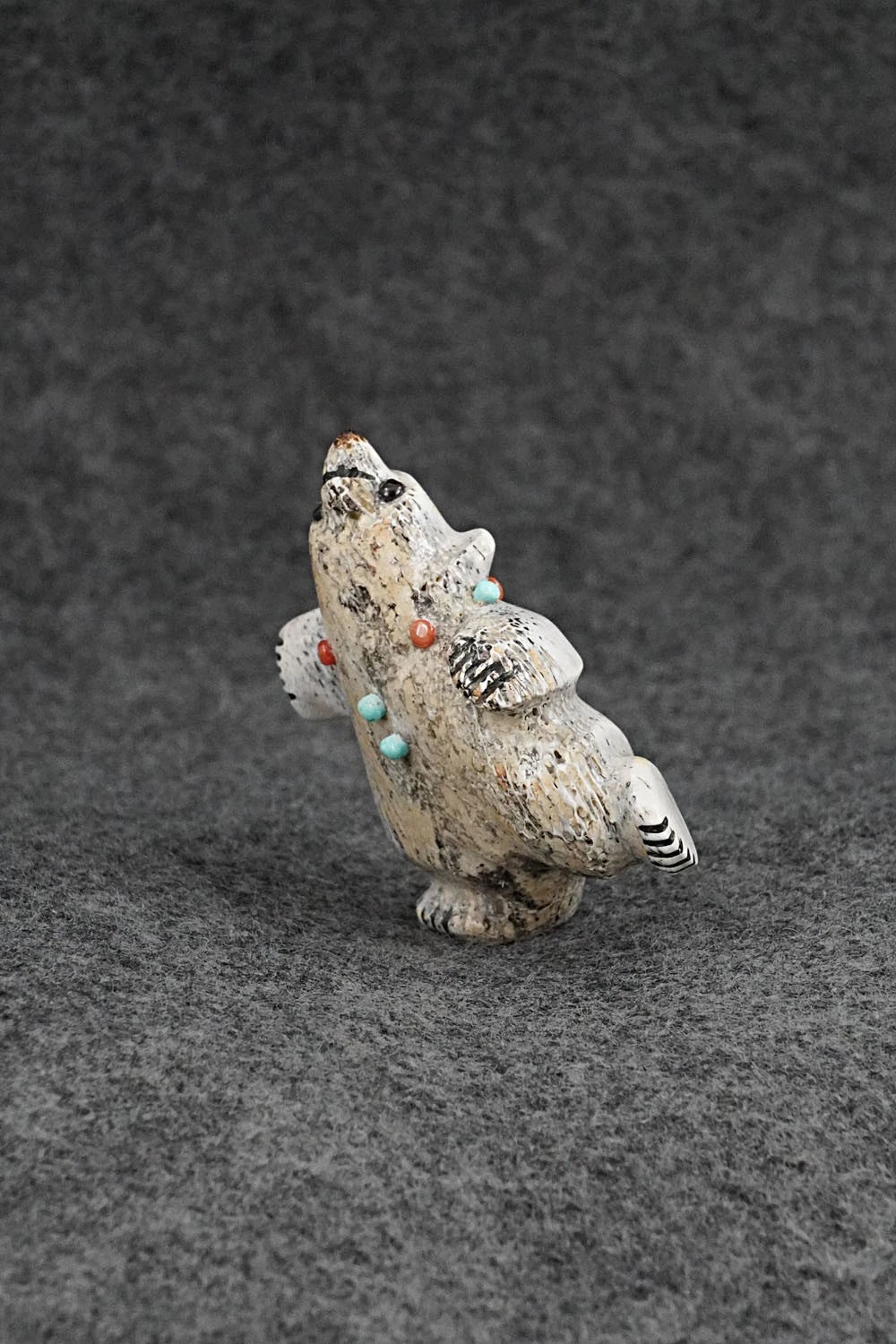 Dancing Bear Zuni Fetish Carving - Claudia Peina