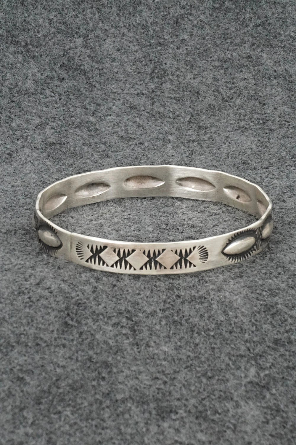 Sterling Silver Bangle Bracelet - Elvira Bill