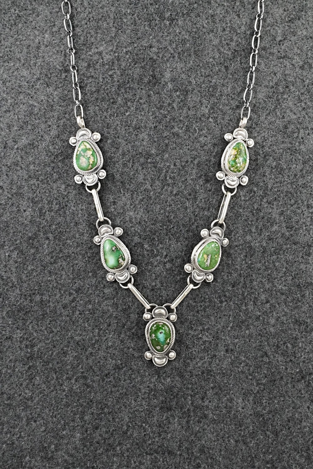 Turquoise & Sterling Silver Necklace - Derrick Gordon