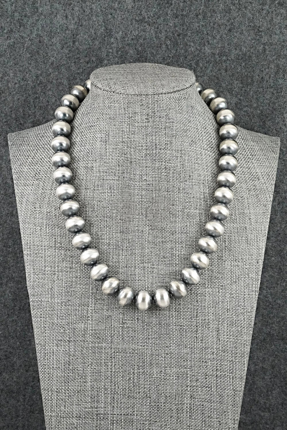 Sterling Silver Navajo Pearl Necklace 16" - Bryannen Halwood