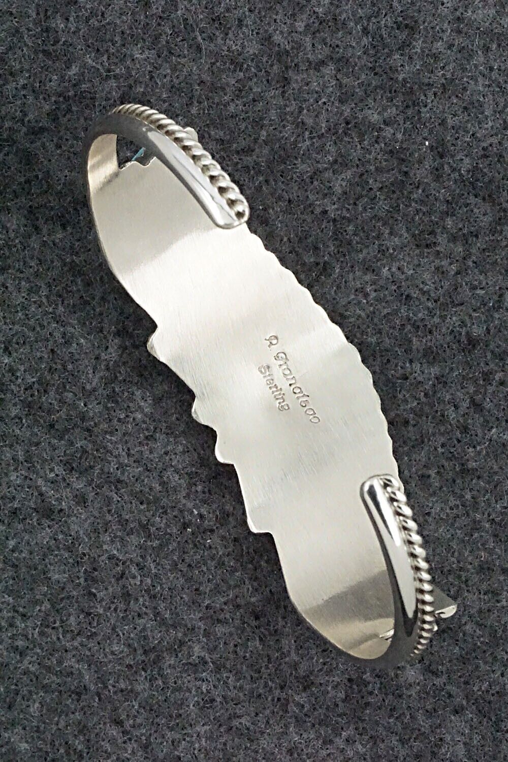 Turquoise & Sterling Silver Bracelet - Roland Francisco