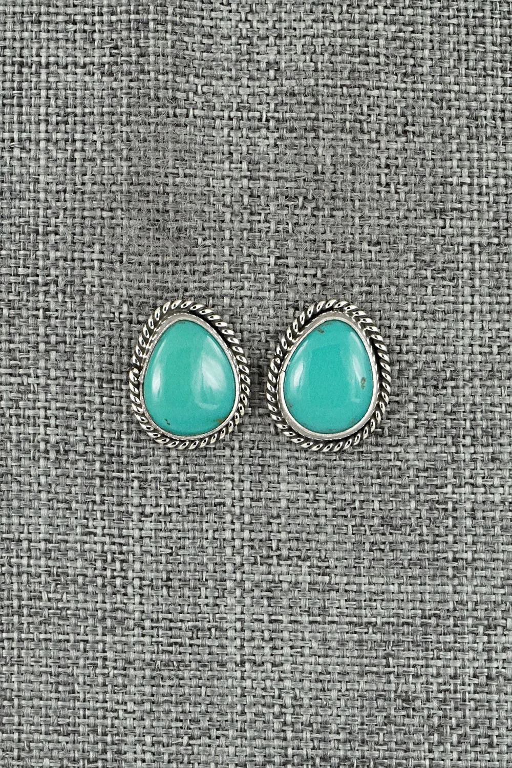 Turquoise & Sterling Silver Earrings - Rosemary Saunders