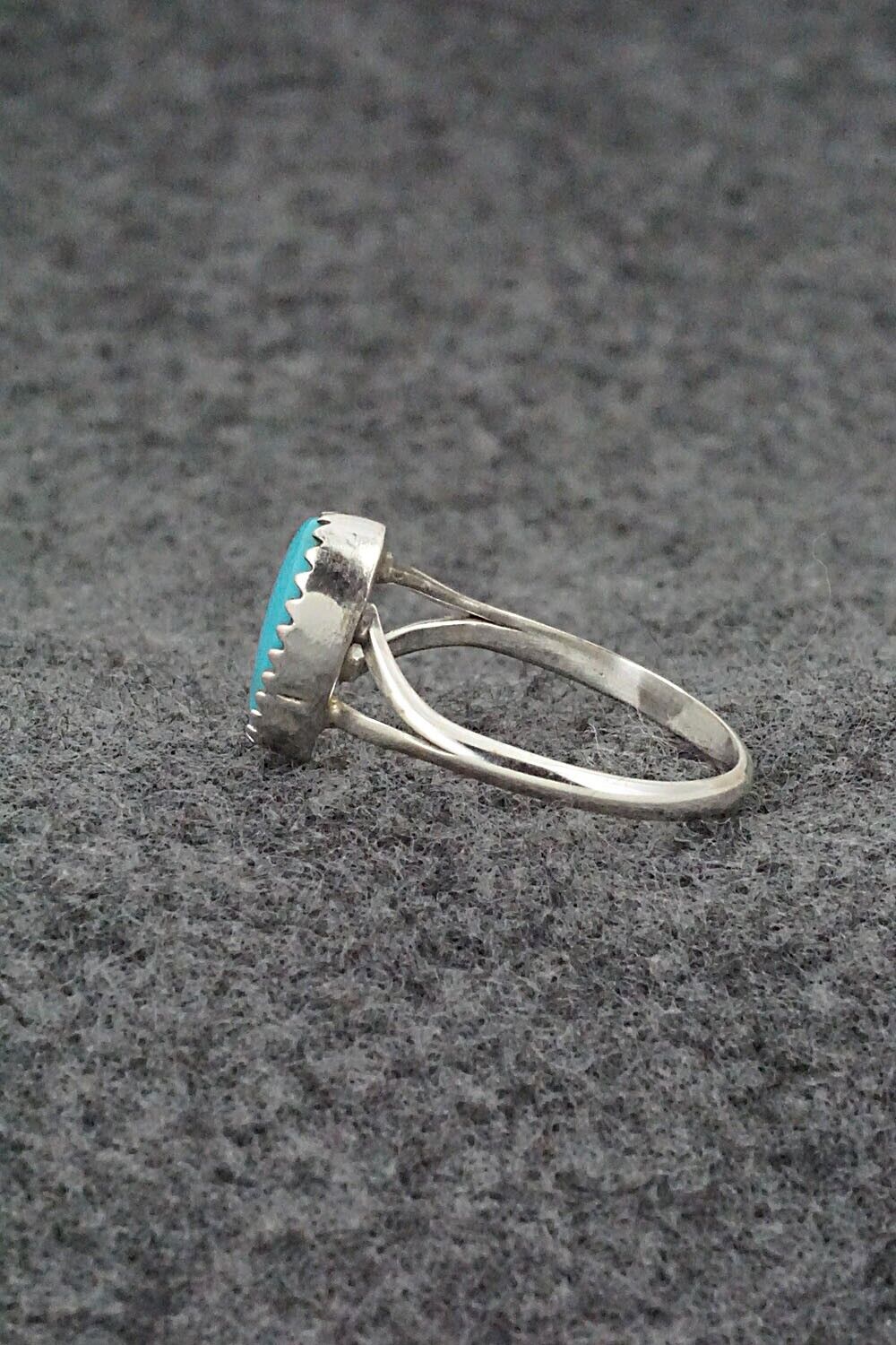 Turquoise & Sterling Silver Ring - Theresa Smith - Size 7