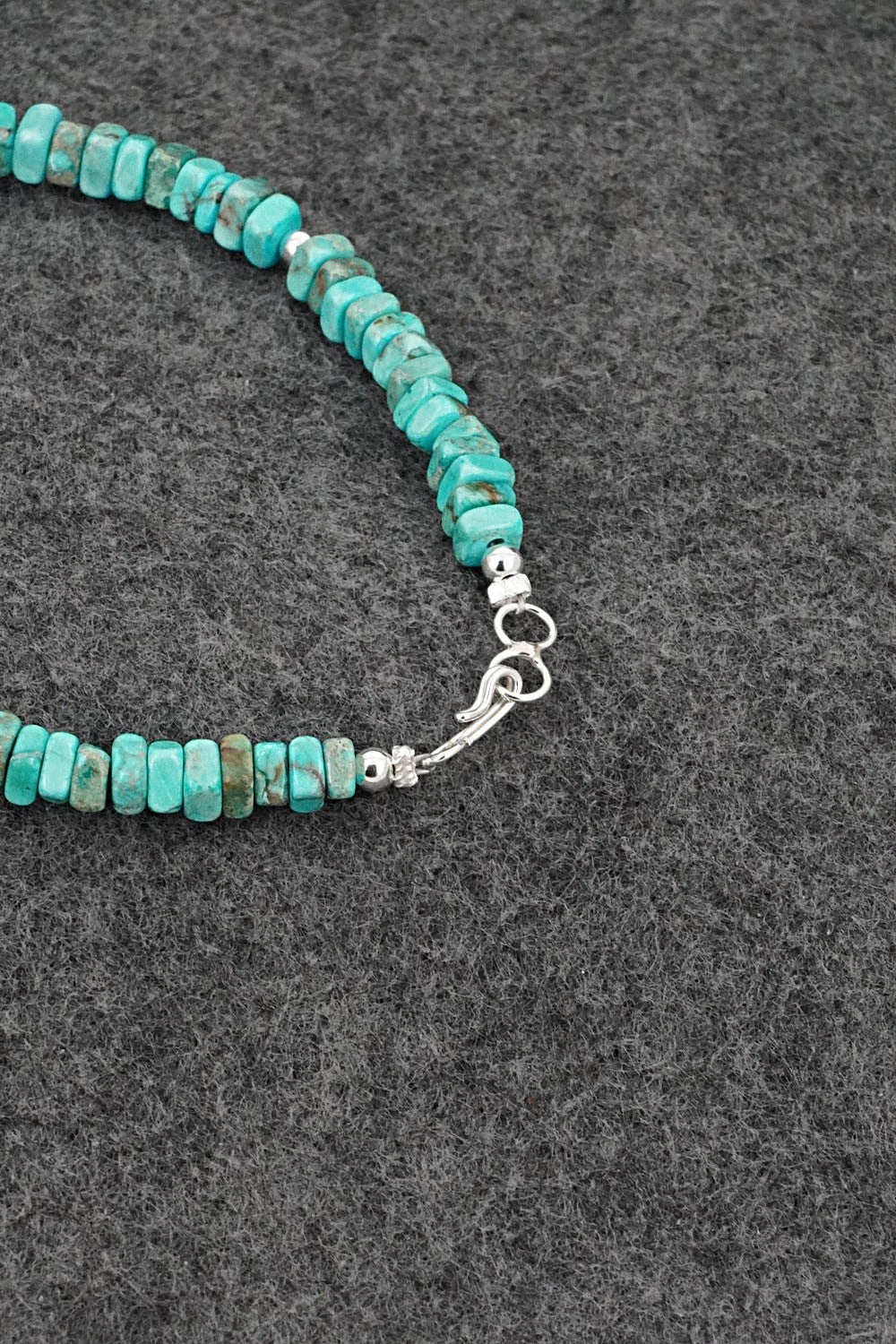 Turquoise & Sterling Silver Bracelet - Doreen Jake