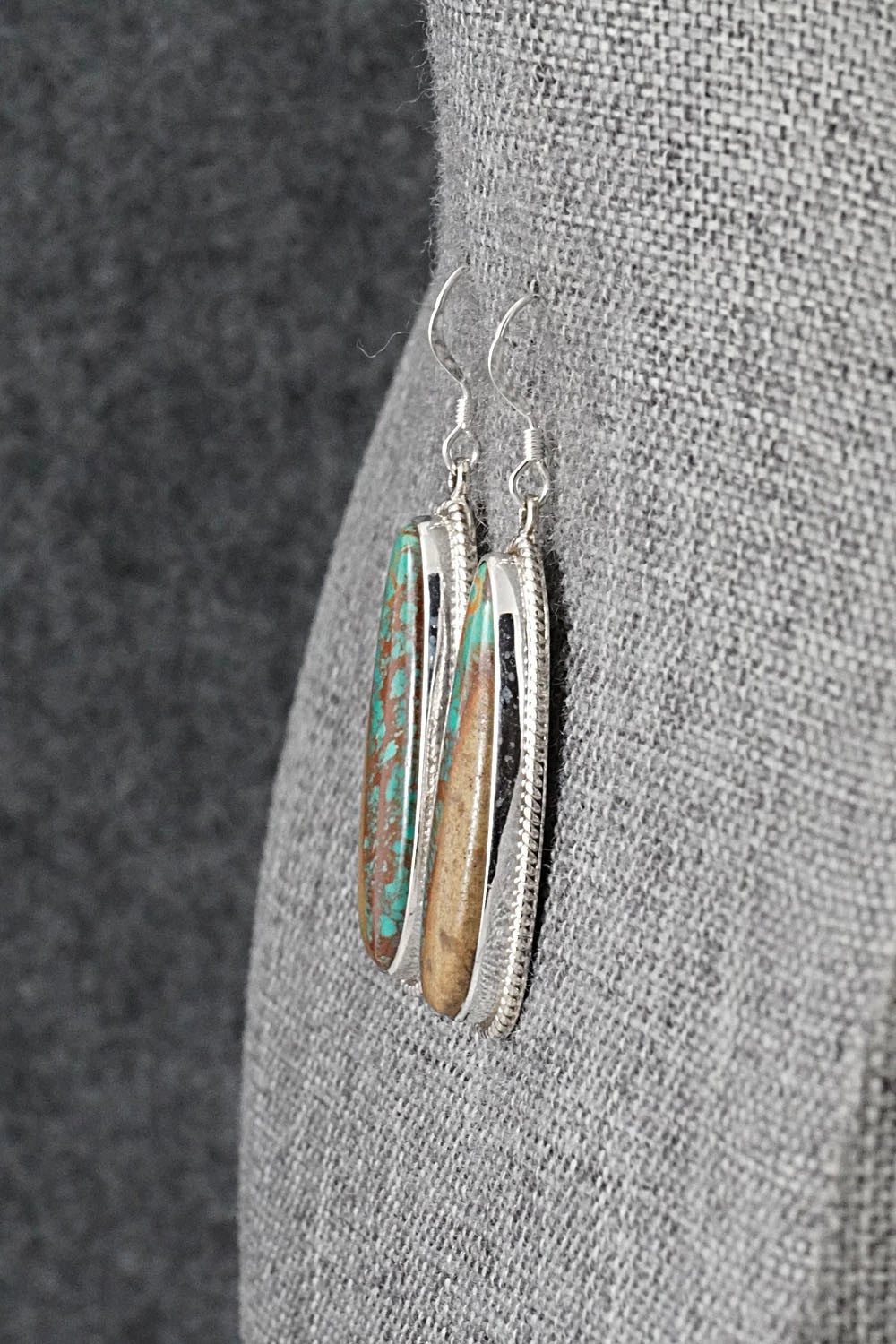 Turquoise and Sterling Silver Earrings - Sharon McCarthy