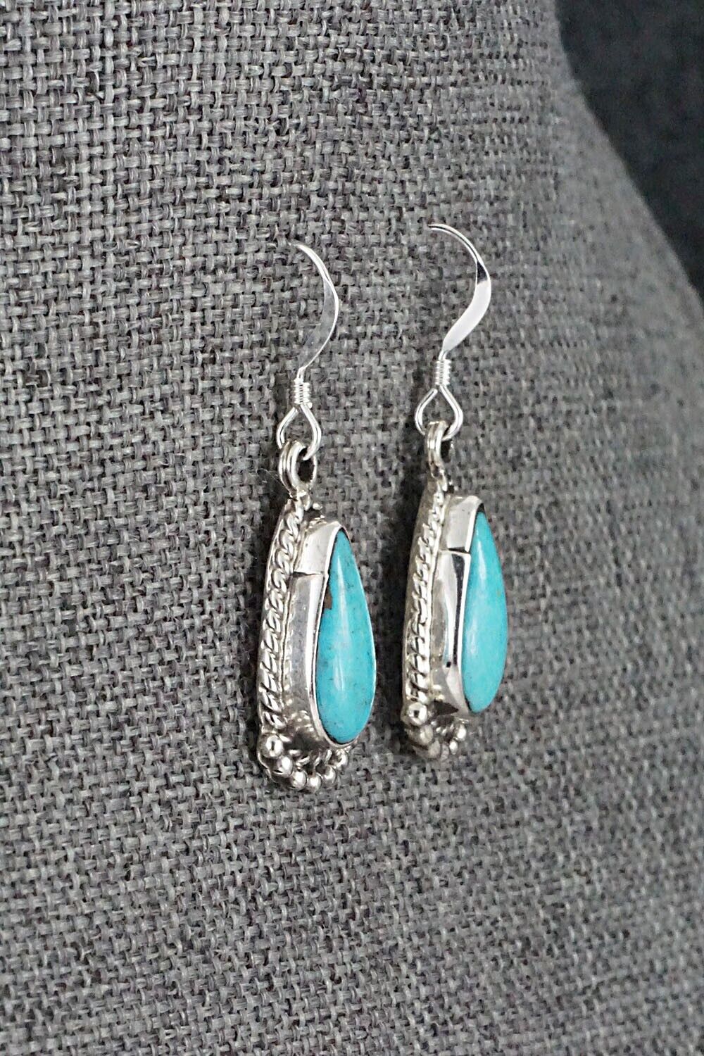 Turquoise and Sterling Silver Earrings - Sharon McCarthy