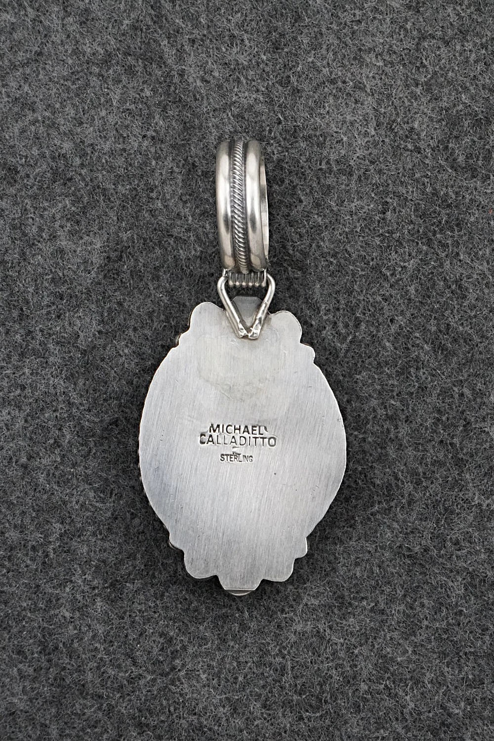 Turquoise & Sterling Silver Pendant - Michael Calladitto