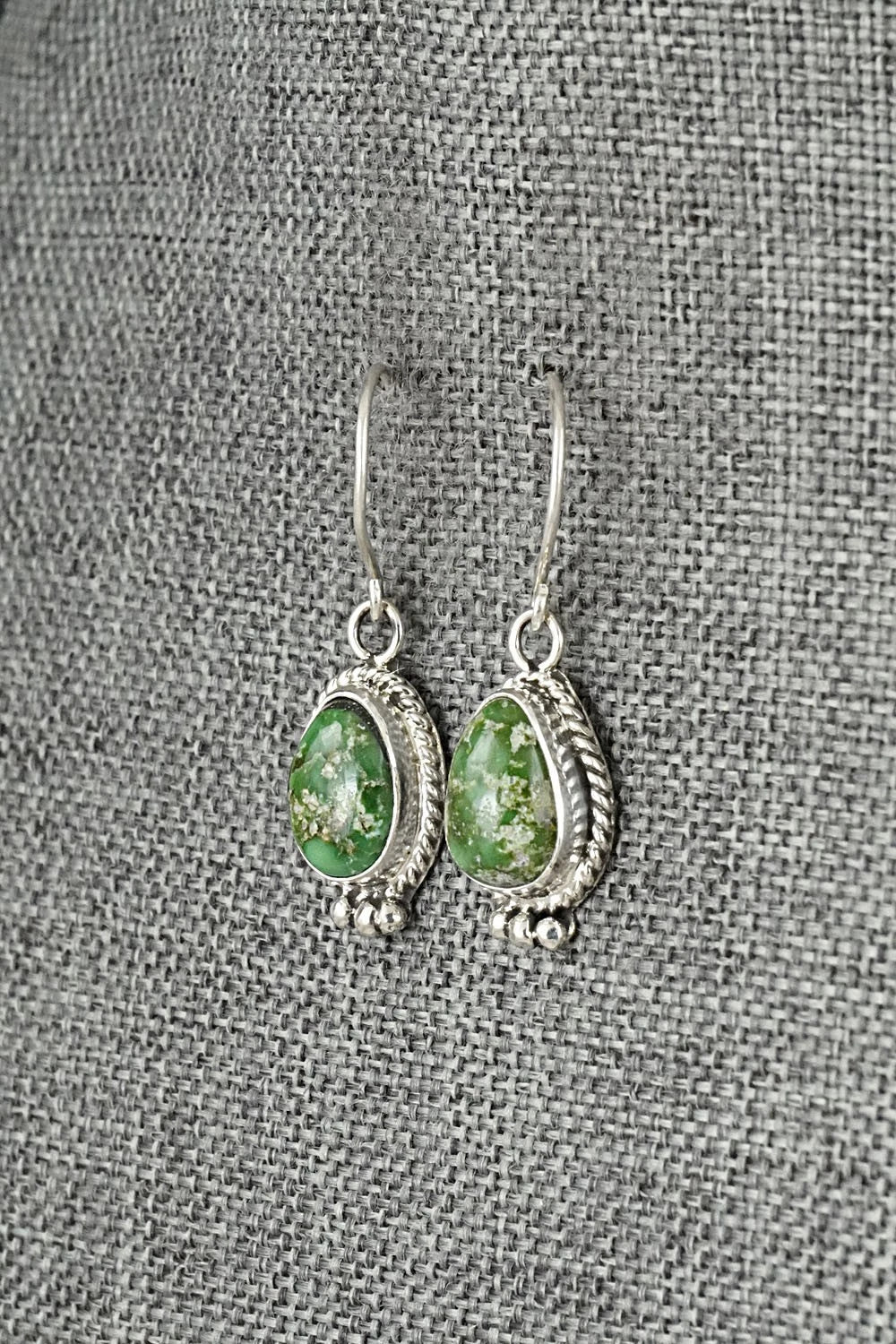 Turquoise & Sterling Silver Earrings - Rosemary Saunders