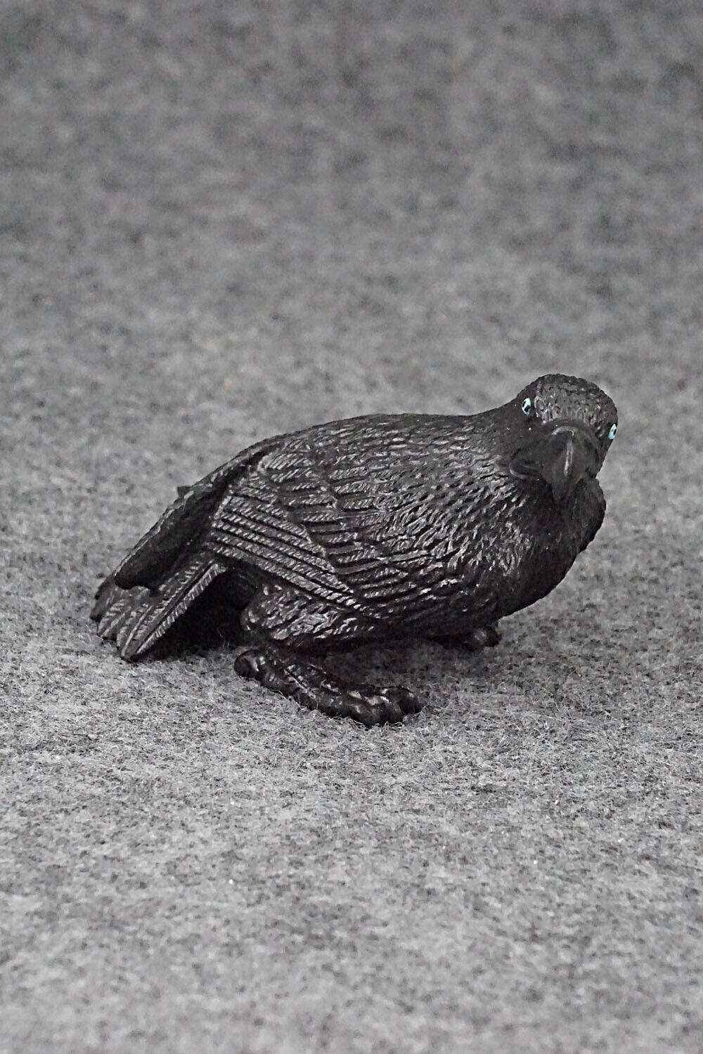 Crow Zuni Fetish Carving - Travis Lasiloo