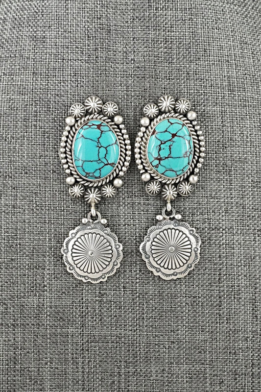 Turquoise & Sterling Silver Earrings - Michael Calladitto