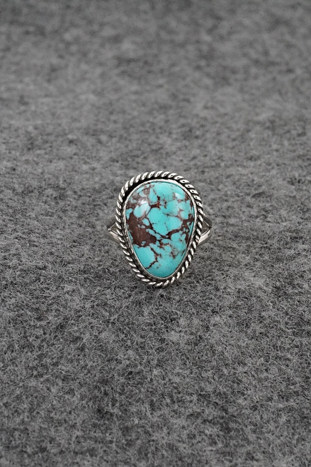 Turquoise & Sterling Silver Ring - Eugene Gruber - Size 5