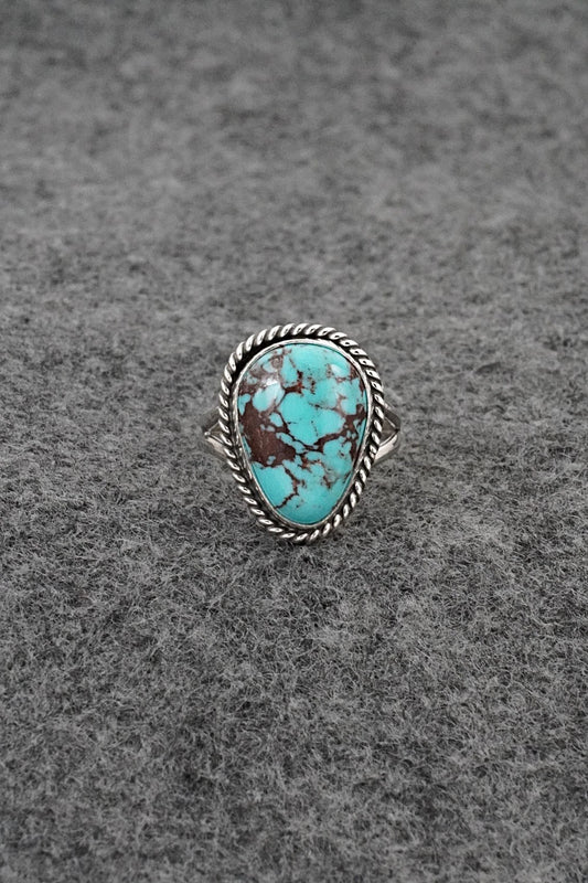Turquoise & Sterling Silver Ring - Eugene Gruber - Size 5