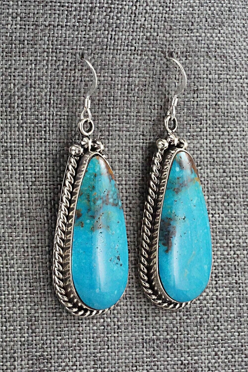 Turquoise & Sterling Silver Earrings - Brandon Belin