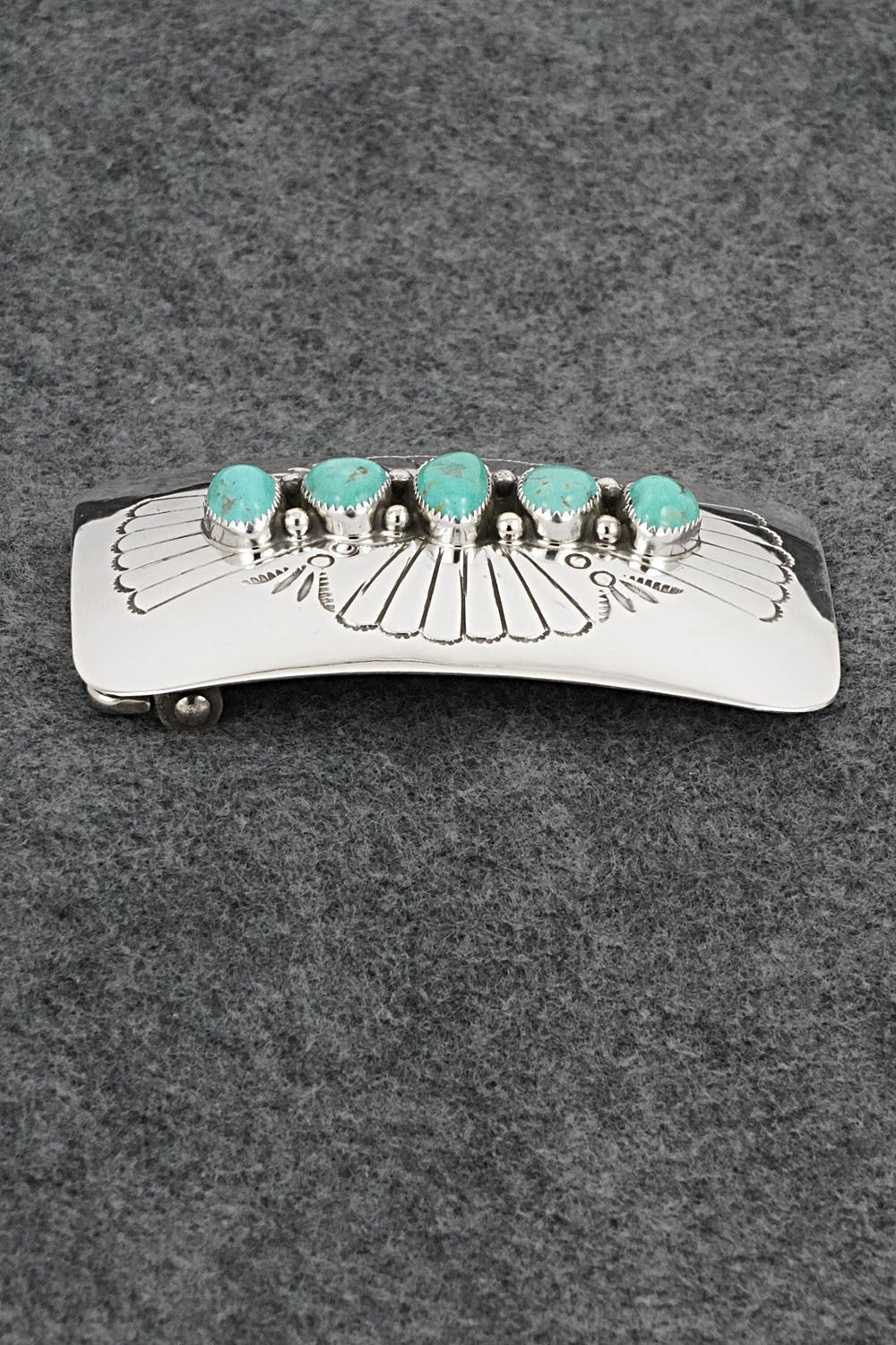 Turquoise & Sterling Silver Belt Buckle - Jolene Begay