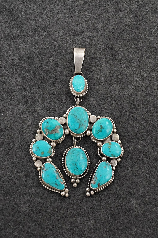 Turquoise & Sterling Silver Pendant - Travis J.