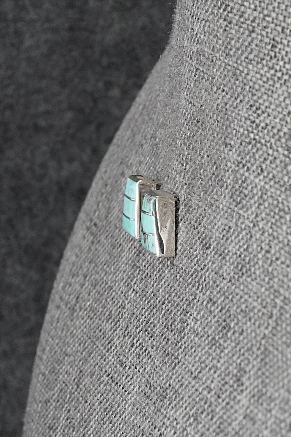 Turquoise and Sterling Silver Earrings - Michelle Haloo