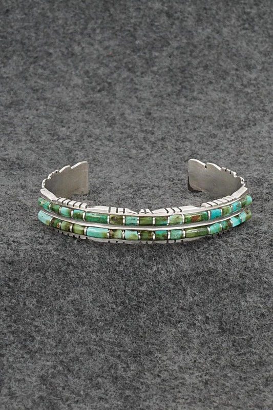 Turquoise & Sterling Silver Bracelet - Sheldon Lalio