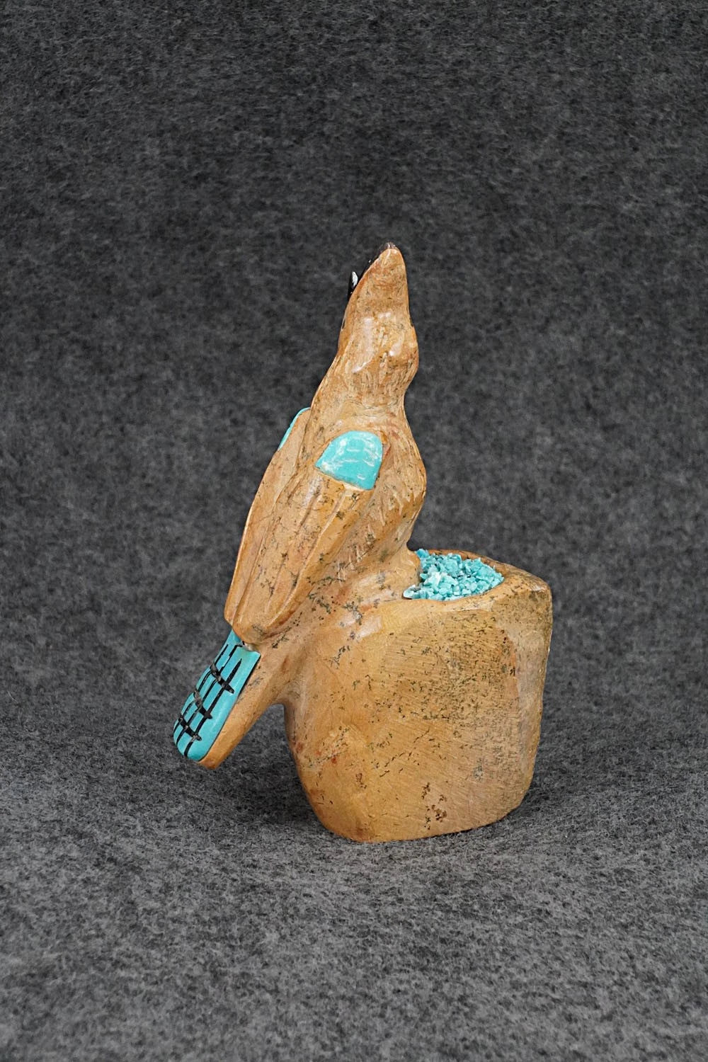 Woodpecker Zuni Fetish Carving - Freddie Leekya