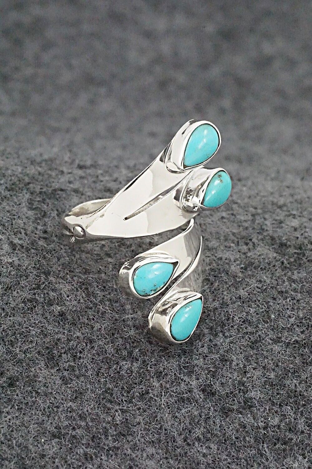 Turquoise & Sterling Silver Ring - Thomas Yazzie - Size 6