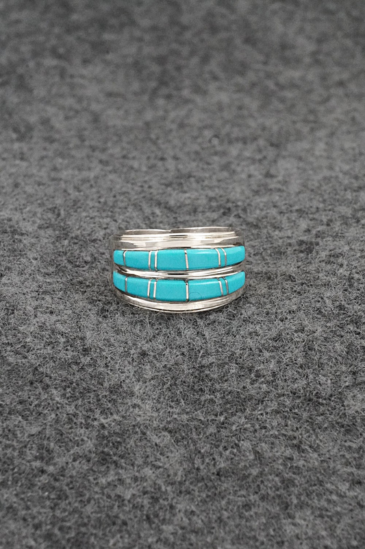 Turquoise & Sterling Silver Ring - Wilbert Muskett Jr. - Size 7.25