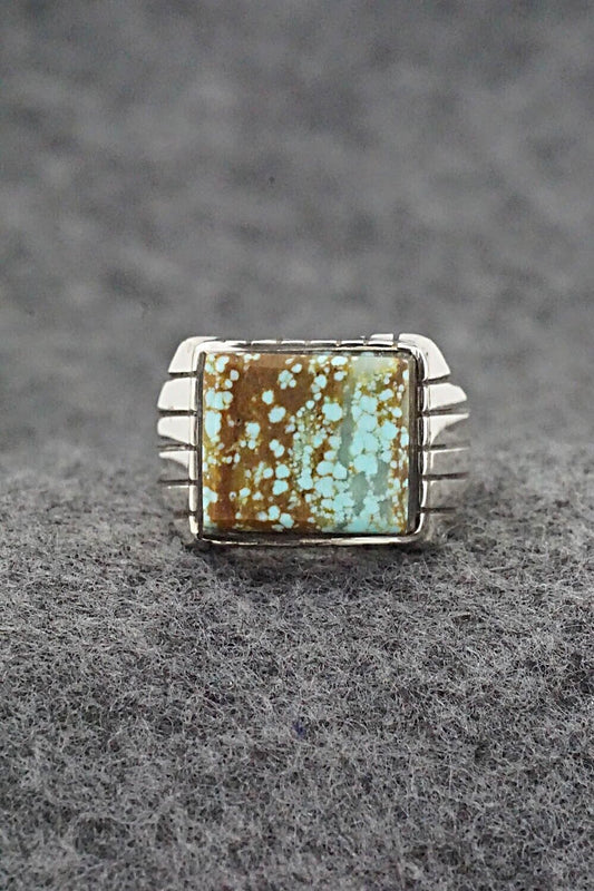 Turquoise & Sterling Silver Ring - Trevor Jack - Size 9