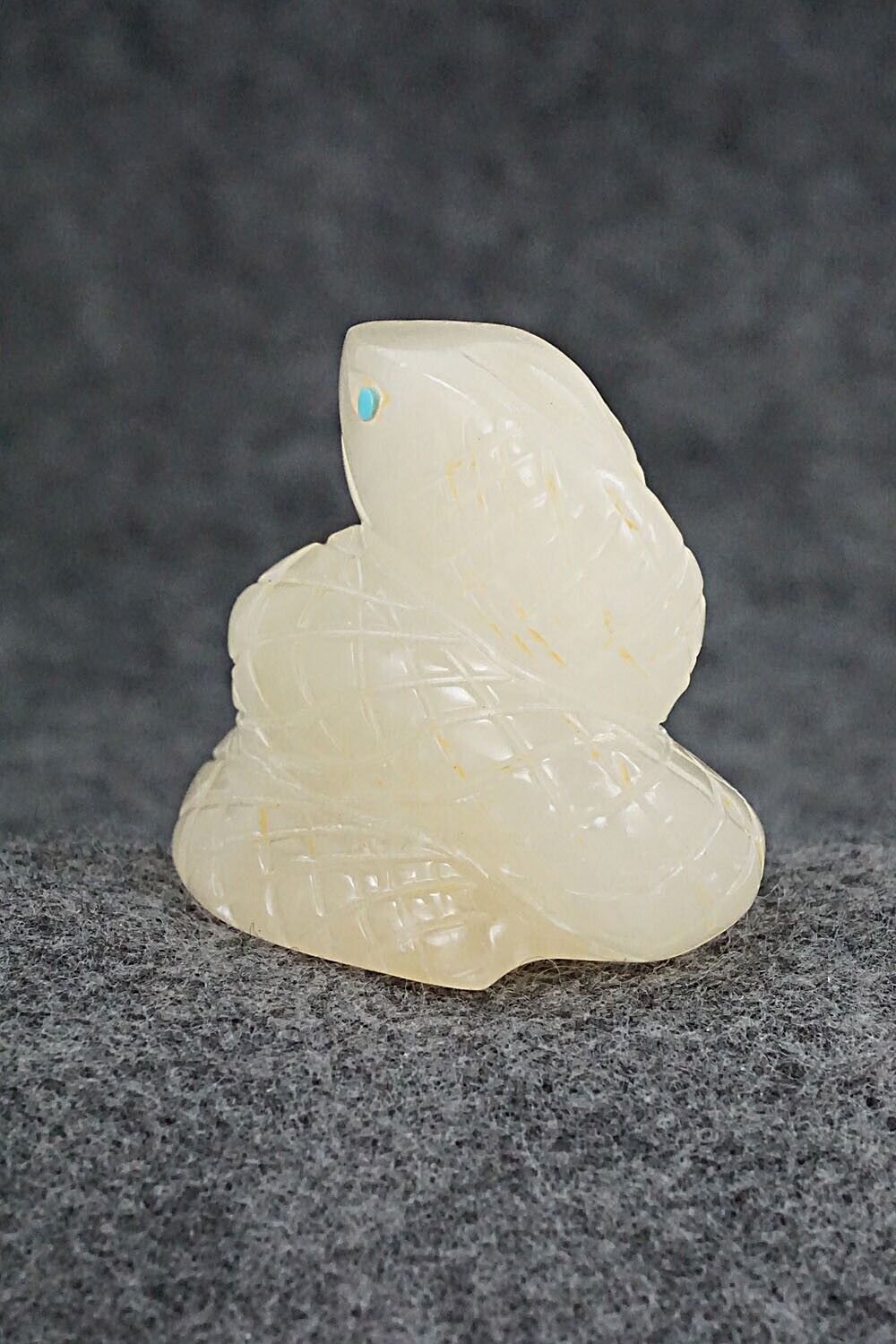 Snake Zuni Fetish Carving - Gilbert Lonjose