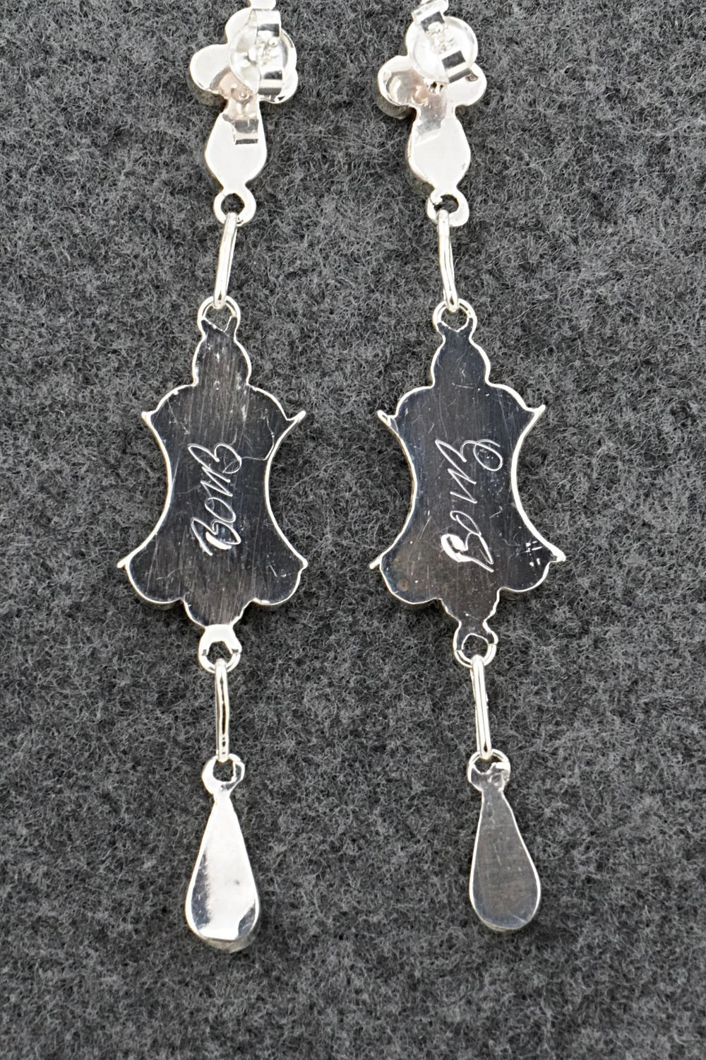 Turquoise & Sterling Silver Earrings - Vivianita Booqua