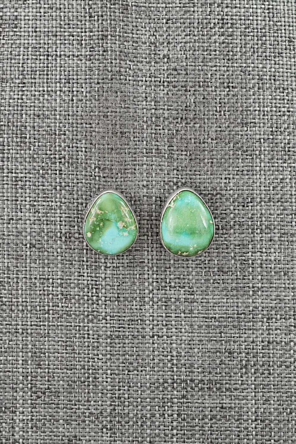 Turquoise & Sterling Silver Earrings - Eugene Gruber