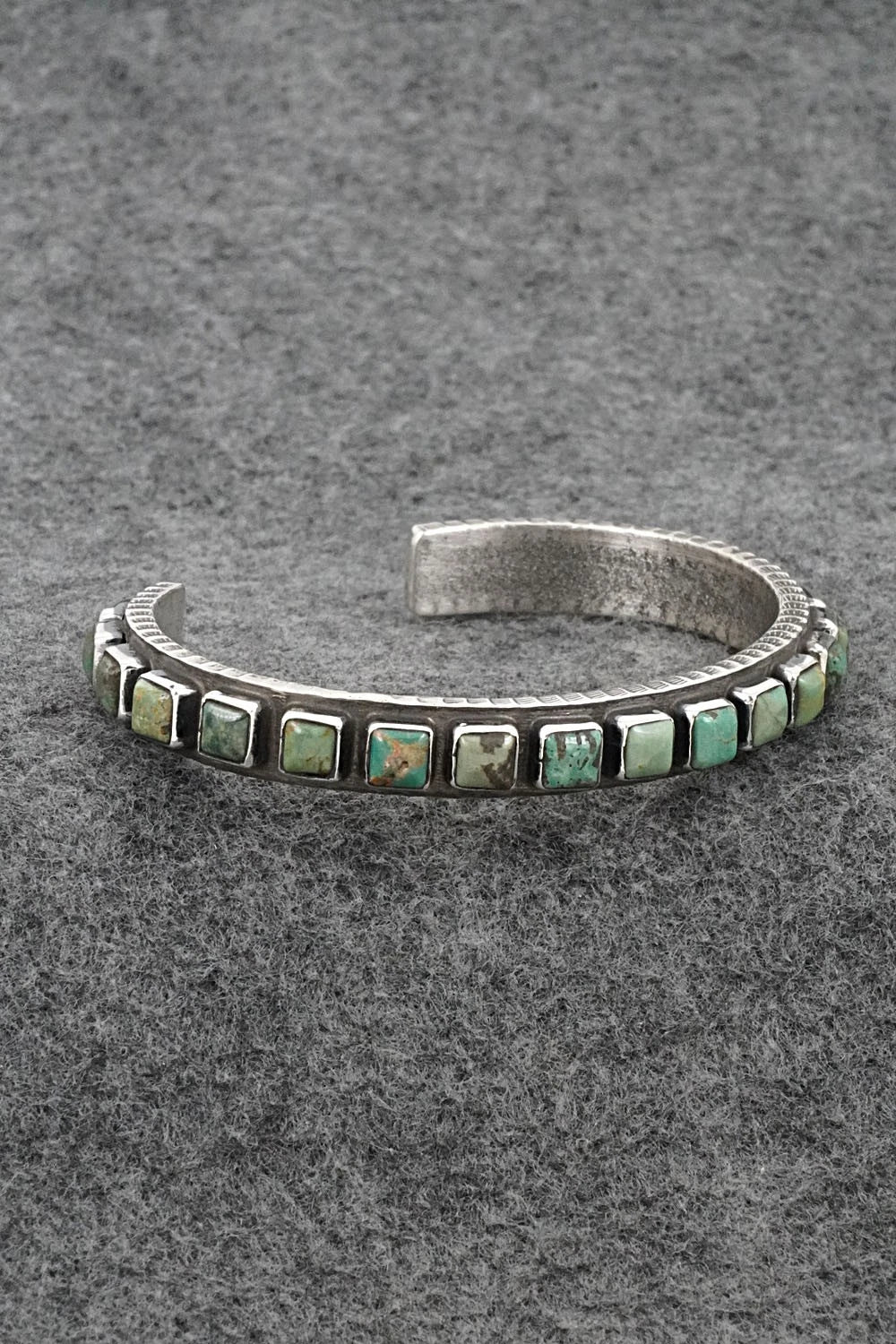 Turquoise & Sterling Silver Bracelet - Ernest Rangel