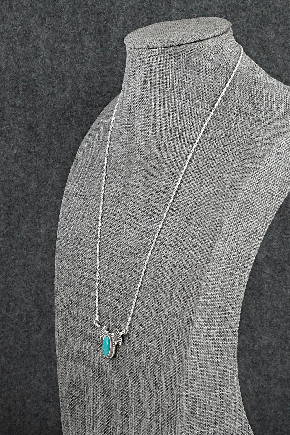 Turquoise & Sterling Silver Necklace - Verley Betone