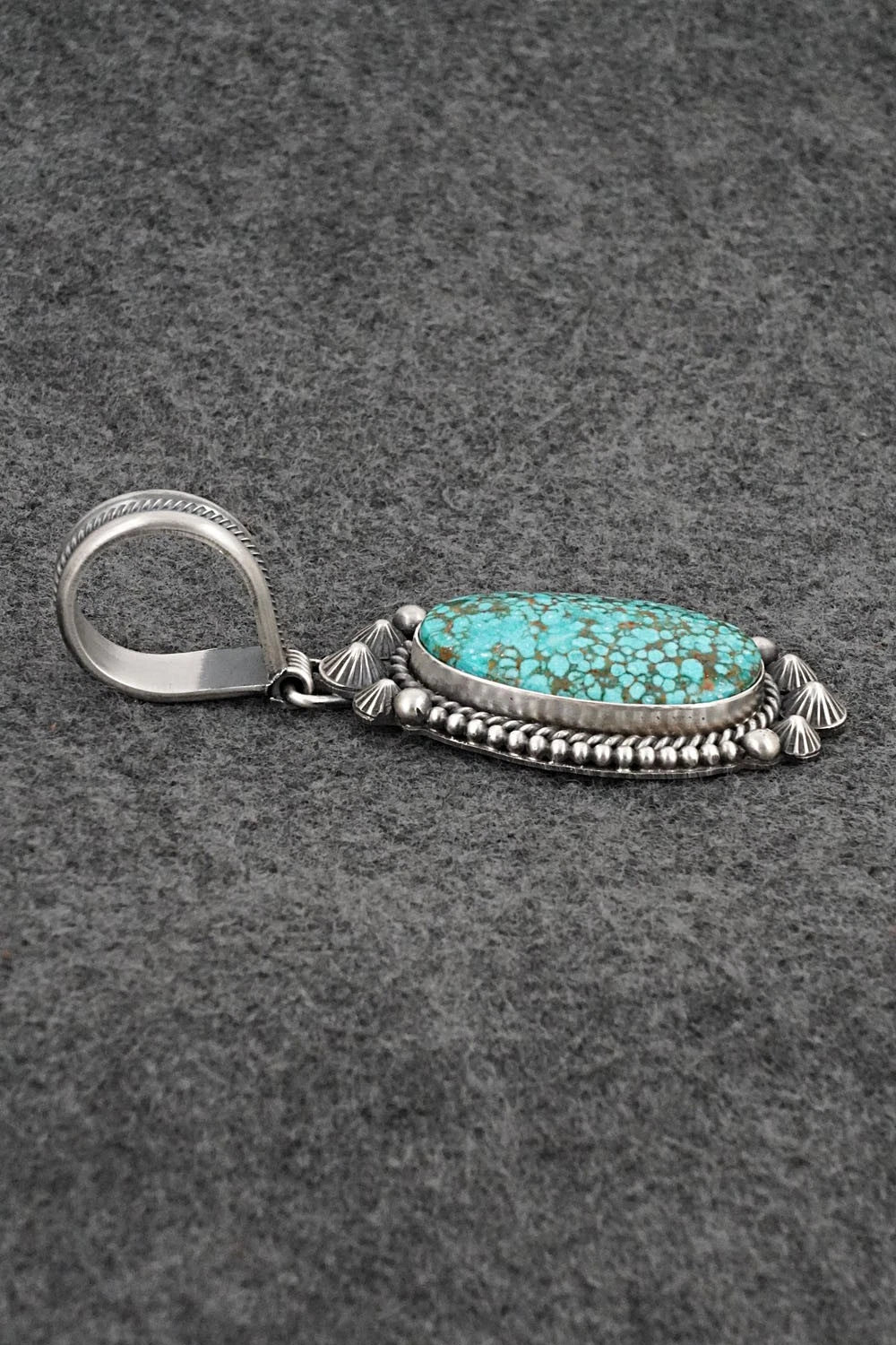 Turquoise & Sterling Silver Pendant - Michael Calladitto