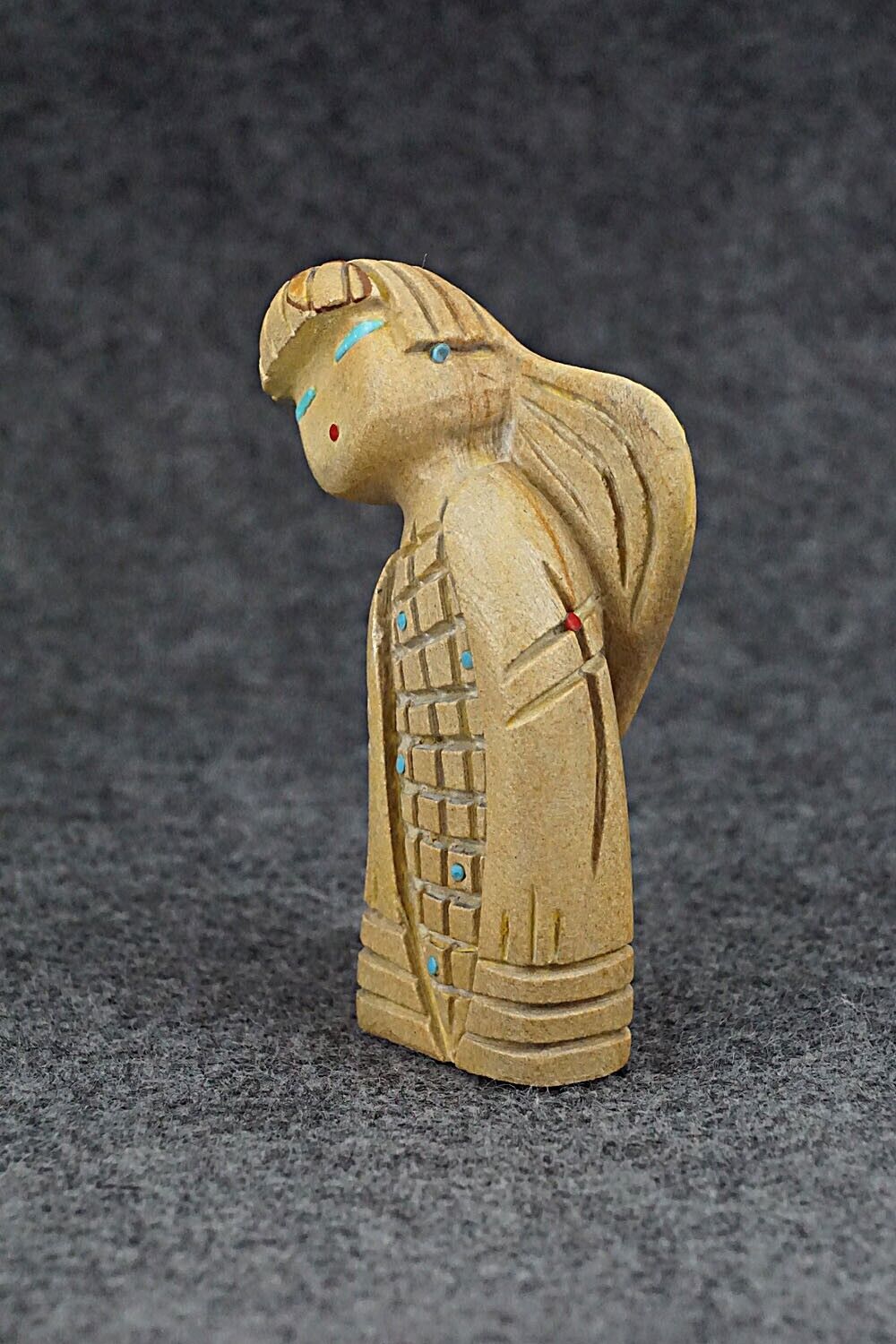 Corn Maiden Zuni Fetish Carving - Douglas Martza