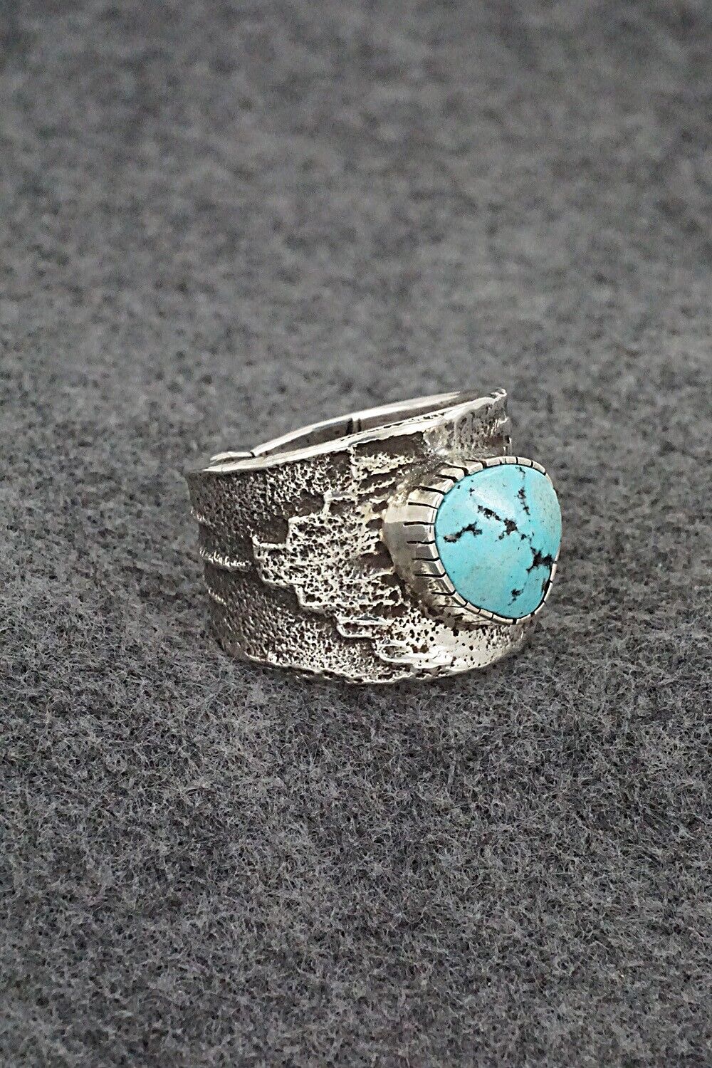 Turquoise & Sterling Silver Ring - Cody Begay - Size 12