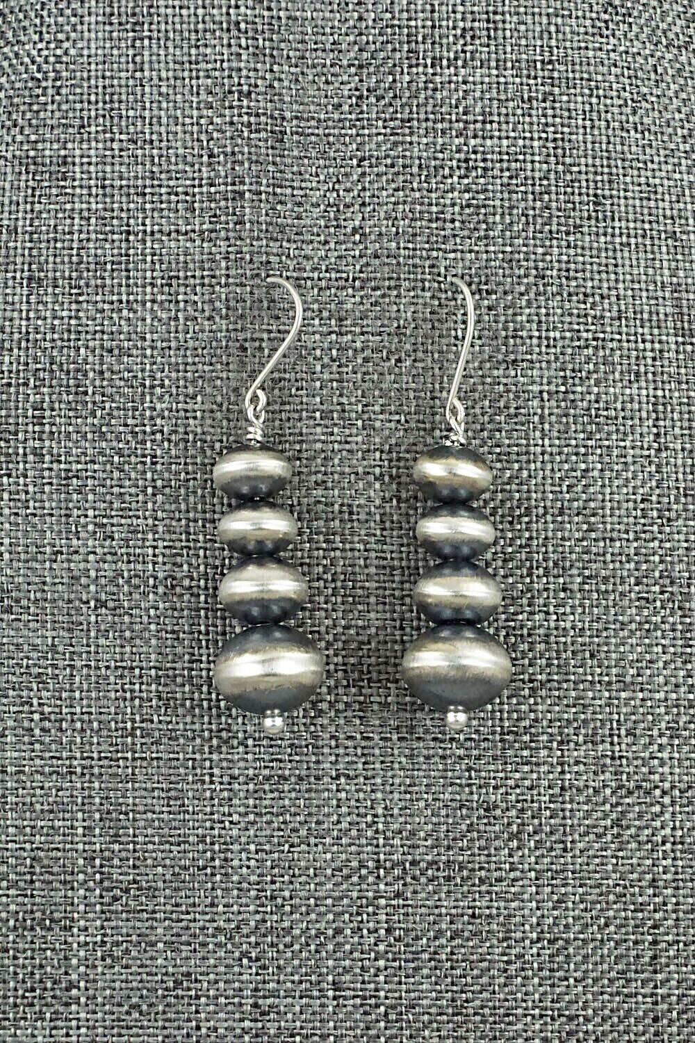 Sterling Silver Navajo Pearl Earrings - Bryannen Halwood