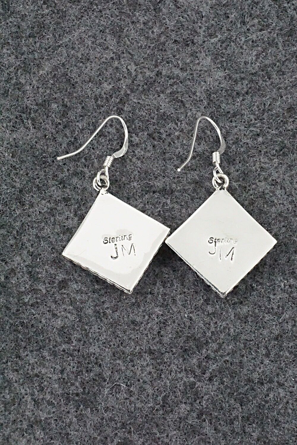 Multi-Stone & Sterling Silver Inlay Earrings - James Manygoats