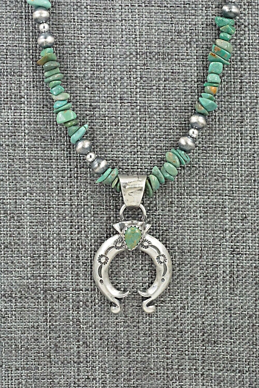Turquoise & Sterling Silver Necklace - Louise Joe