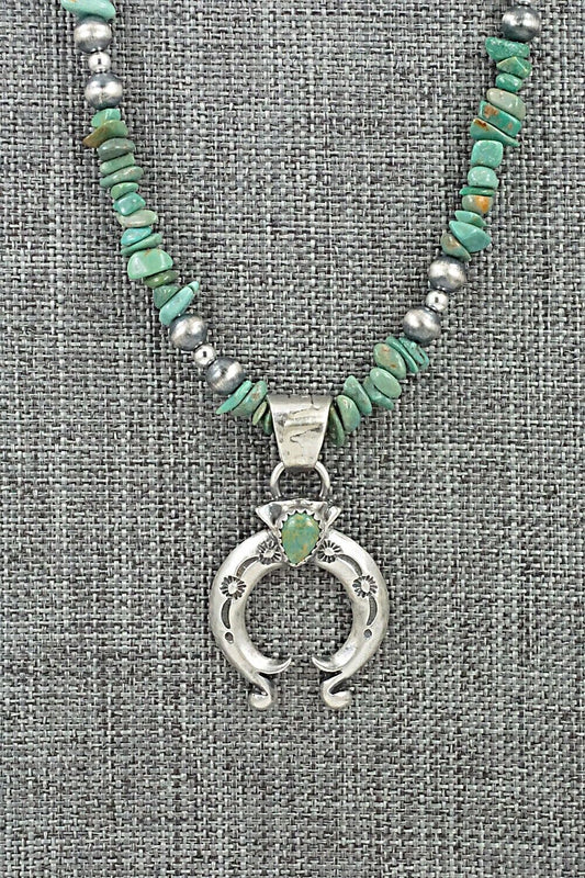 Turquoise & Sterling Silver Necklace - Louise Joe