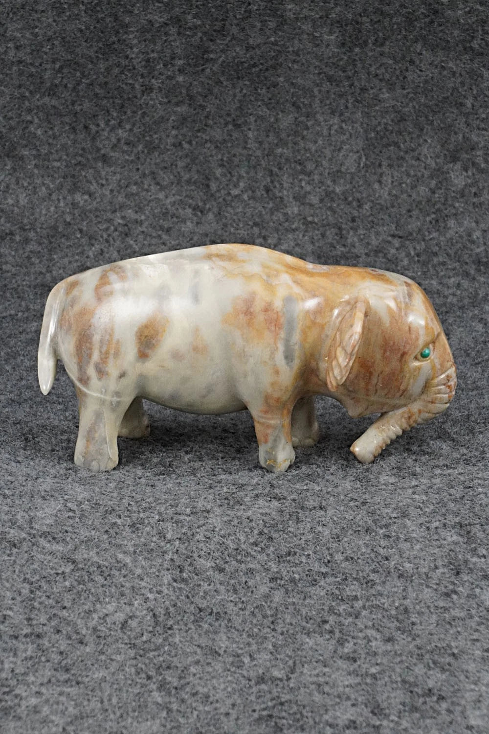 Elephant Zuni Fetish Carving - Clayton Panteah