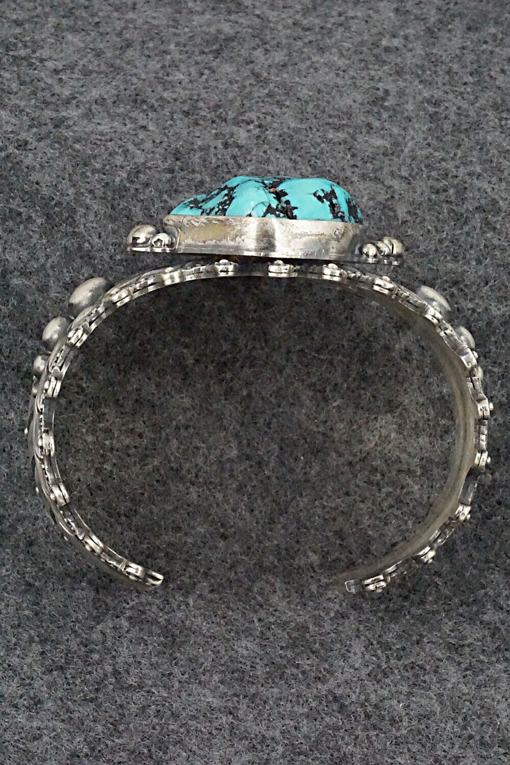 Turquoise and Sterling Silver Bracelet - Wallace Yazzie Jr.