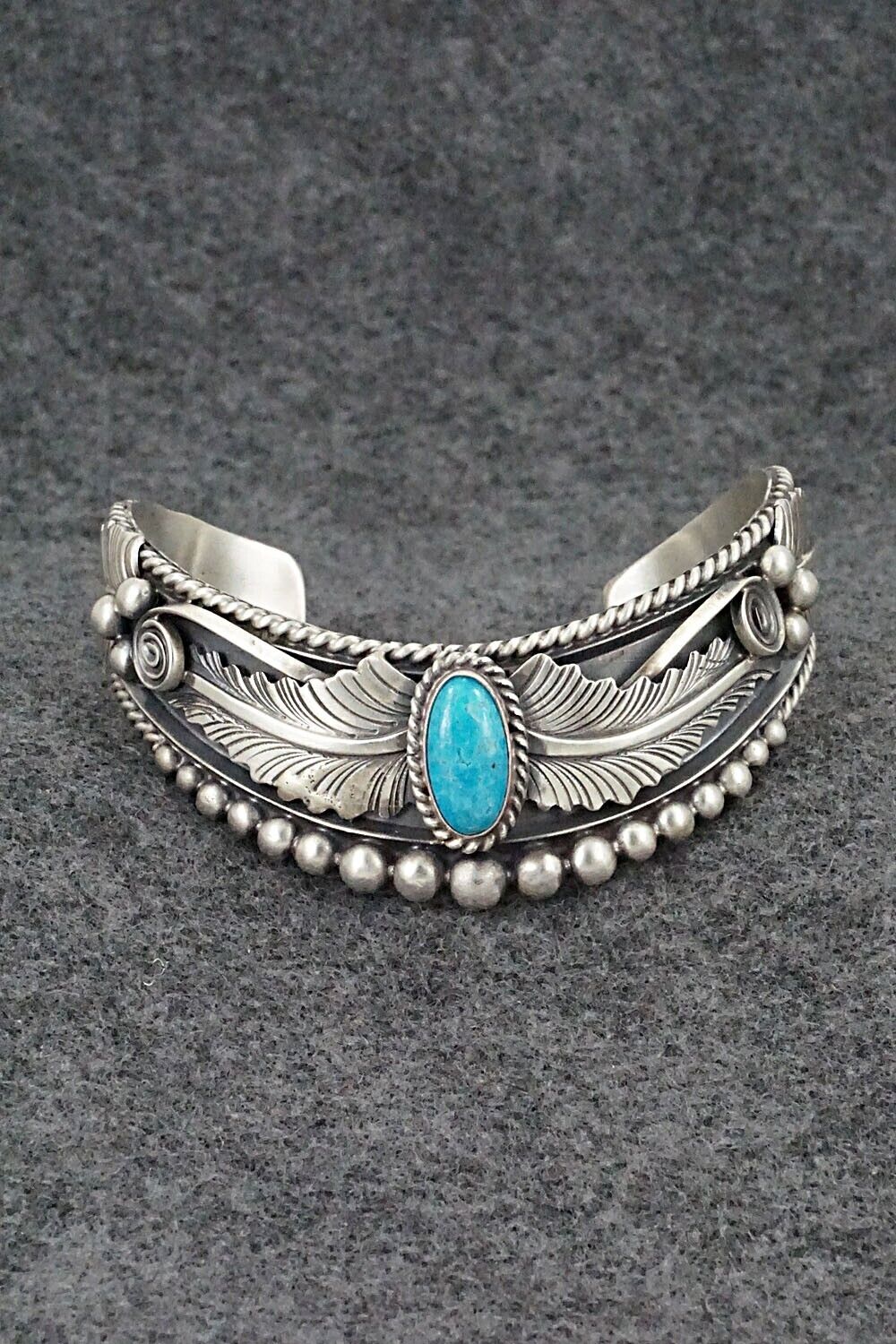 Turquoise & Sterling Silver Bracelet - Tom Lewis